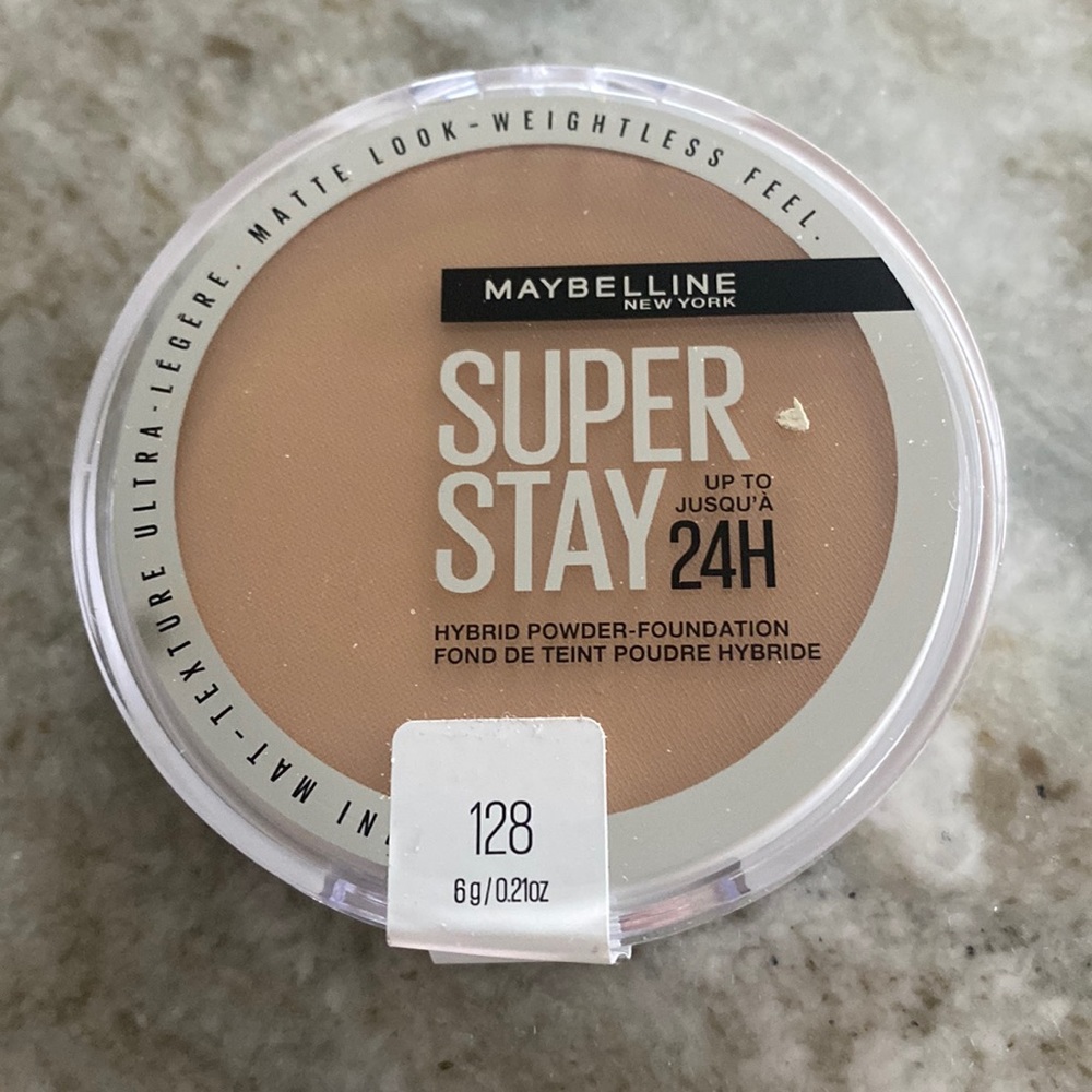 Maybelline Super Stay 24H Hybrid Powder Foundation 128